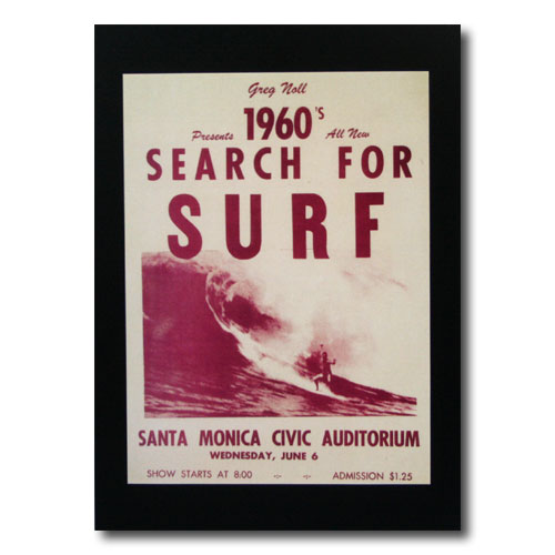 サーフムービーポスター L-11 「1960 039 s SEARCH FOR SURF」 サイズ：29×21.5cm アメリカ雑貨 アメリカン雑貨