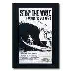 サーフムービーポスター L-44 「STOP THE WAVE I WANT TO GET OFF!」 サイズ：31×18.5cm アメリカ雑貨 アメリカン雑貨