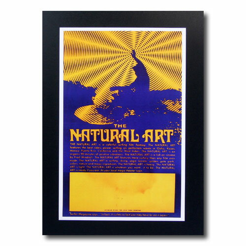 サーフムービーポスター L-56 「THE NATURAL ART」 サイズ：31×20cm アメリカ雑貨 アメリカン雑貨 1