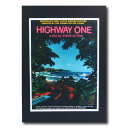 サーフムービーポスター L-83 「HIGHWAY ONE」 サイズ：28.5×21cm アメリカ雑貨 アメリカン雑貨