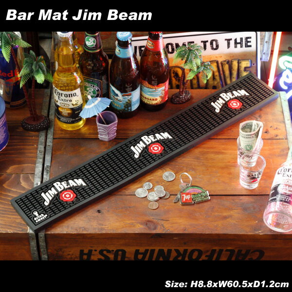 バーマット JIM BEAM ジンビーム バーボンウイスキー カクテル BAR GOODS バーグッズ アメリカ雑貨 アメリカン雑貨