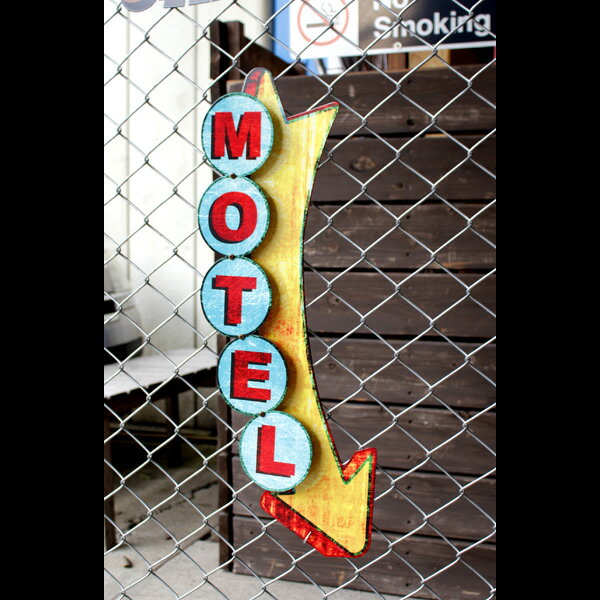 アメリカンスティールサイン「3-D Motel Metal Display」 PS-358 立体ディスプレー メタルサイン 看板 アメリカ雑貨 アメリカン雑貨 3