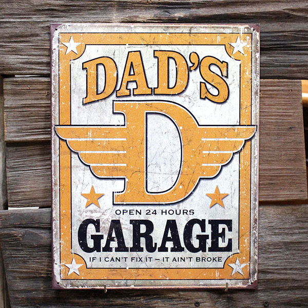 メタルサイン 「Dad's Garage」 #1894 ホットロッド ブリキ看板 ガレージ アメリカ雑貨 アメリカン雑貨