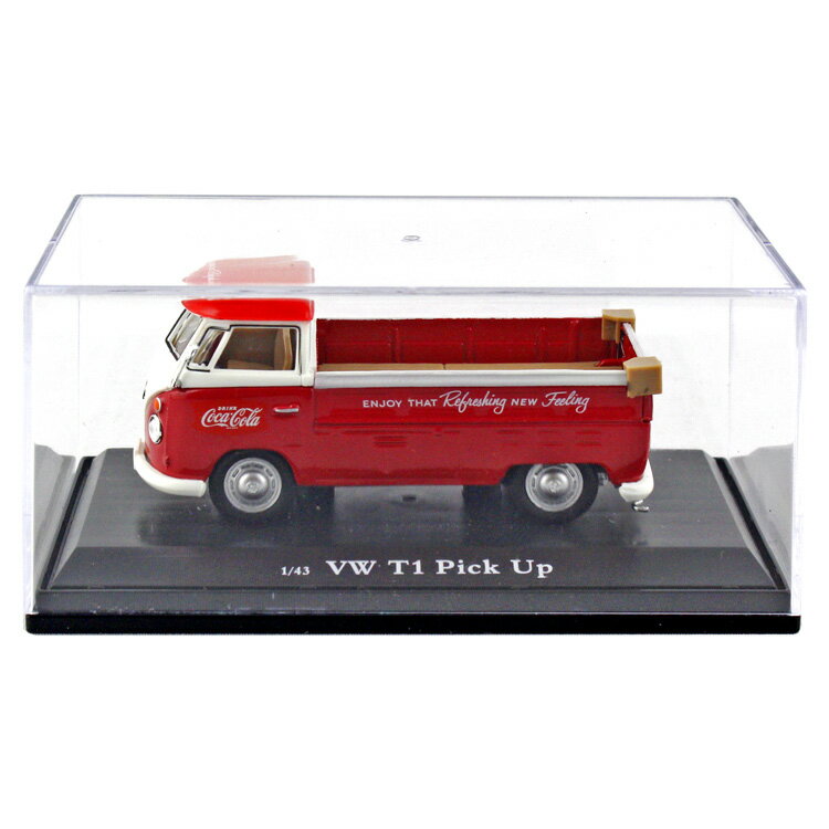 ミニカー コカコーラ ダイキャストミニカー 1962 VW T1 ピックアップ レッド 1/43 PJ-MC26 おもちゃ コレクティブル アメリカ雑貨