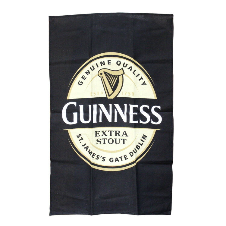 ティータオル ギネス GUINNESS 67×42cm バーグッズ 酒用品 インテリア アメリカ雑貨 アメリカン雑貨