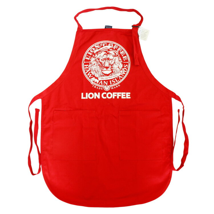 LION COFFEE ライオンコーヒー エプロン フリーサイズ 男性用 女性用 カフェ キッチン雑貨 ハワイ アメリカ雑貨のサムネイル