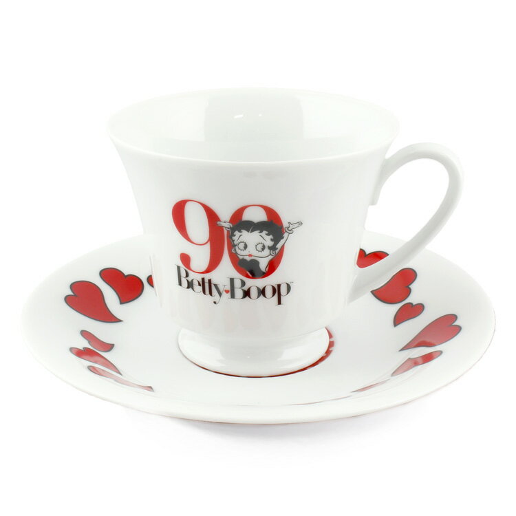 Rakuten - カップ＆ソーサー ベティ・ブープ 90周年記念 脚つきカップ BT-C&S-001 BETTY BOOP アニバーサリー 陶器 日本製 アメリカン雑貨