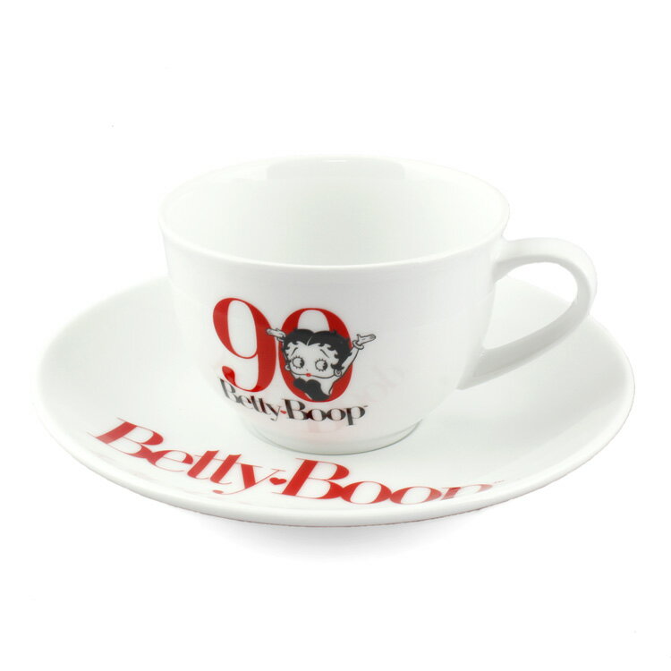 カップ＆ソーサー ベティ・ブープ 90周年記念 コーヒーカップ 200ml BT-C&S-002 BETTY BOOP アニバーサリー 陶器 日本製 アメリカン雑貨