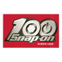 Snap-on スナップオン デカール スクエア 100周年 Since 1920 レッド 縦7.5×横12.5cm ステッカー シール 車 ガレージ アメリカン雑貨