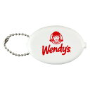 ラバーコインケース WENDY'S ウエンディーズ ホワイト かわいい レディース メンズ 小銭入れ コインケース キーホルダー アメリカ雑貨