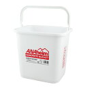 収納 アナハイム クアッドレイト バケツ 4.7L / レッド スクエア 整理 掃除 アメリカン雑貨 ANAHeim QUADRATE BUCKET