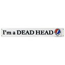 看板 エンボスメタルサイン GRATEFUL DEAD グレートフルデッド I'm a DEAD HEAD 高さ8.5×幅59cm メタル製 スカル アメリカ雑貨
