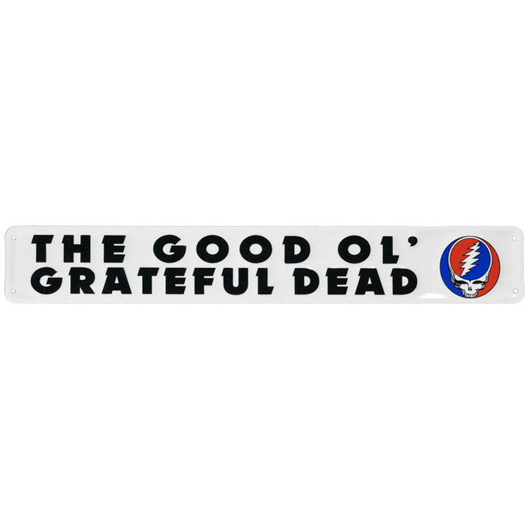 看板 エンボスメタルサイン GRATEFUL DEAD グレートフルデッド THE GOOD OL' GREATFUL DEAD 高さ8.5×幅59cm メタル製 スカル アメリカ雑貨