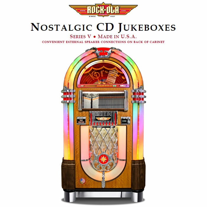 Rock-Ola Jukebox ロックオーラ ノスタルジック ジュークボックス<バブラー> 《日本国内への配送料および設置調整費込み》 アメリカ雑貨 アメリカ...