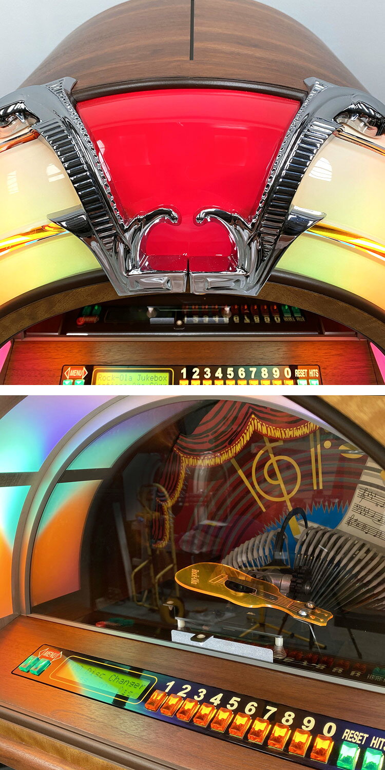 アメリカン雑貨COLOURのRock-Ola Jukebox ロックオーラ ノスタルジック ジュークボックス＜バブラー＞ 《日本国内への配送料および設置調整費込み》 アメリカ雑貨 アメリカン雑貨｜アングル2