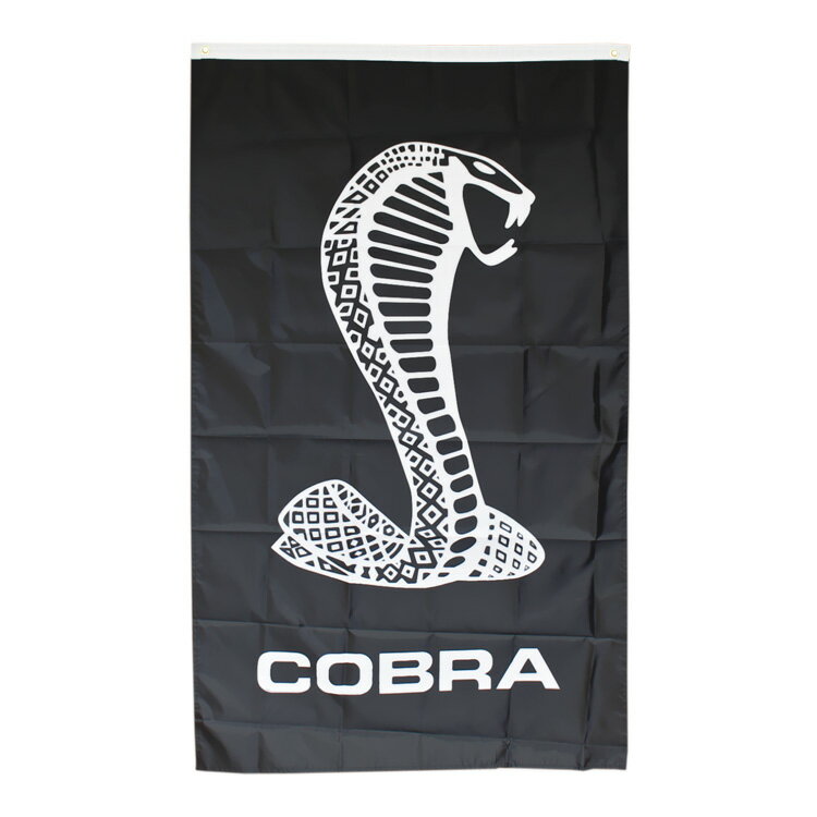 フラッグ COBRA コブラ 150×90cm ナイロン製 シェルビー コブラ タペストリー ウォールデコレーション ..