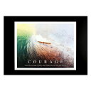 ハワイアンポスター 風景シリーズ パイプライン COURAGE アートサイズ：縦20.7×横26.5cm（コード無し）