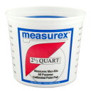 Measurex メジャークス コンテナー 2 1/2 クオート ミキシングカップ 高さ14.3×直径16.8cm 目盛り付き 計量容器 プラスチック容器 DIY アメリカ製 アメリカン雑貨