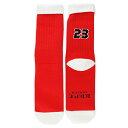 靴下S-SOCKS #23 レッド 幅7.5×高さ38cm コットン / アクリル製 クルー スポーツ ソックス 日本製 メンズ レディース ラリーバード NBA Billy Browns Personal Effects