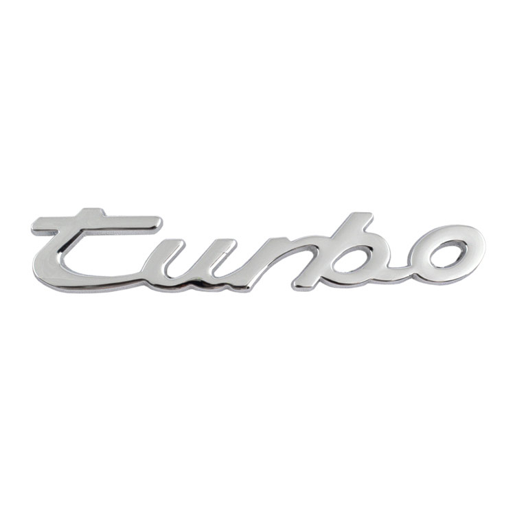 3Dエンブレムステッカー 「turbo」ターボ カーアクセサリー 立体ステッカー クルマ アメリカ雑貨 アメリカン雑貨