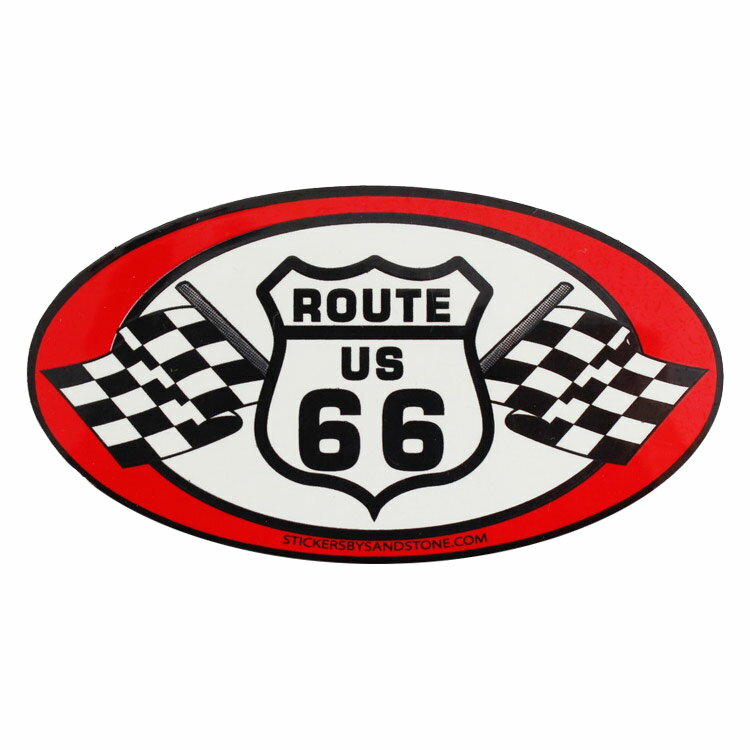 Rakuten - Route66ステッカー(S) Route66チェッカー #11455