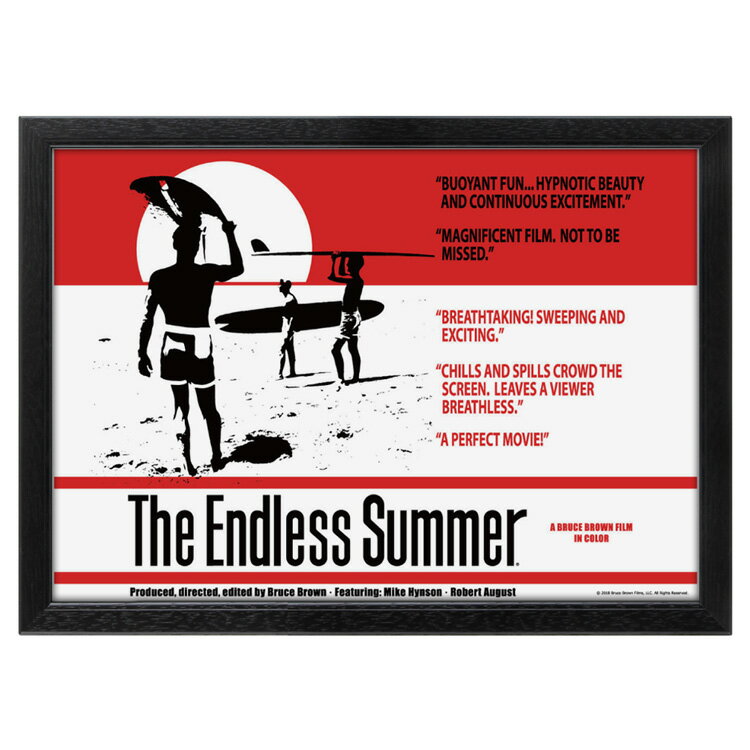 額入り映画ポスター ブルース・ブラウン The Endless Summer エンドレスサマー（Red） （フレーム付きポスター）