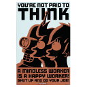 楽天アメリカン雑貨COLOUR看板 ティンサインプレート FUTURAMA フューチャラマ YOU'RE NOT PAID TO THINK #675 高さ40×幅26cm メタル製 アニメ アメリカン雑貨