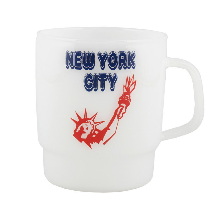 マグカップ MILK CUP ミルクカップ NEW YORK ニューヨーク 高さ9×幅10×奥行7.8cm 耐熱ガラス ミルキー..