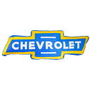 ダイカット クッション CHEVROLET ボウタイ 縦27.2×横80cm ポリエステル製 枕 車 アメ車 アメリカン雑貨