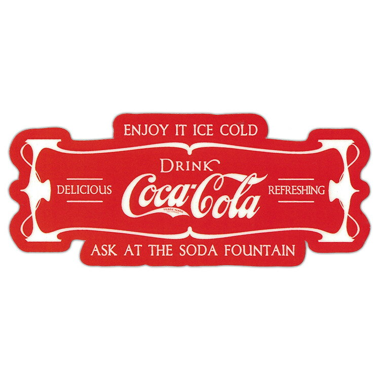 ステッカー Coca-Cola コカ・コーラ CC-BA33 サイズ：H5.3×W12.4cm シール デカール