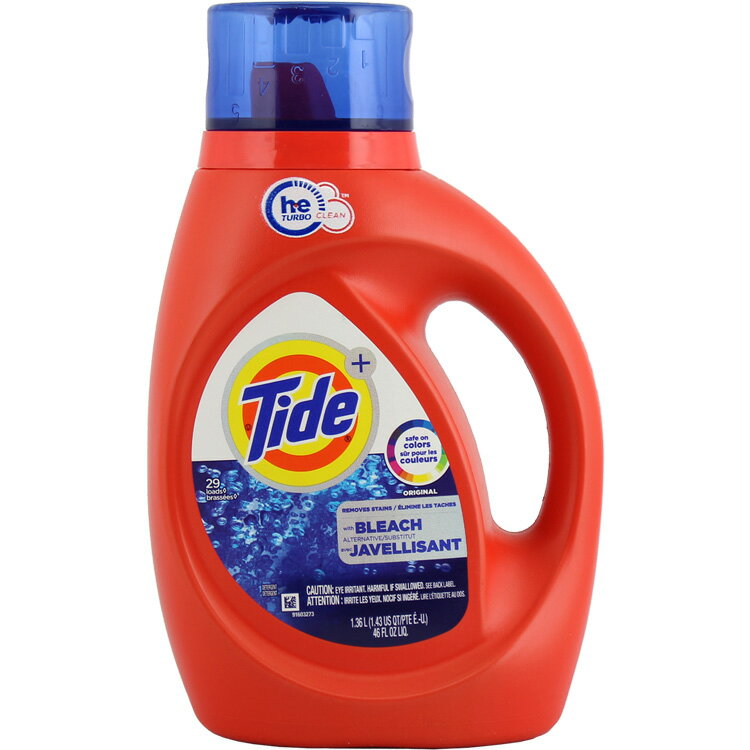 洗濯洗剤 液体 タイド HE プラス ブリーチ オリジナルセント 1.36L 46oz 29回分 Tide P&G アメリカ製 アメリカン雑貨