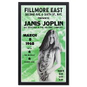 額入りバンドポスター ジャニス・ジョプリン MARCH 8 1968 サイズ:36.1×59cm ショープリント 輸入ポスター インテリア アメリカン雑貨