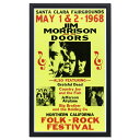 額入りバンドポスター ジム・モリソン アンド ザ ドアーズ FOLK ROCK FESTIVAL MAY 1&2 1968 サイズ:36.1×59cm ショープ...