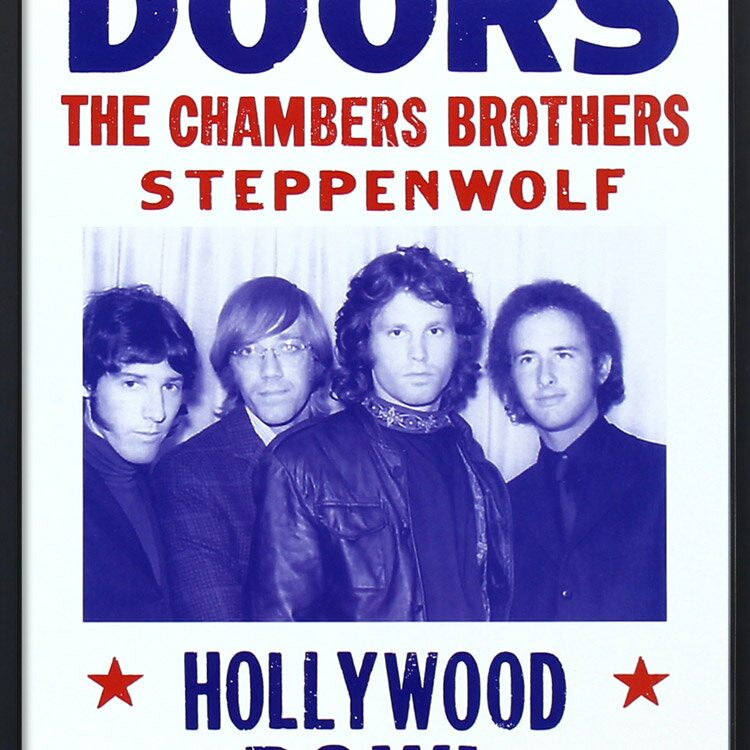 額入りバンドポスター THE DOORS ザ ドアーズ JULY 5 1968 サイズ：36.1×59cm ショ...