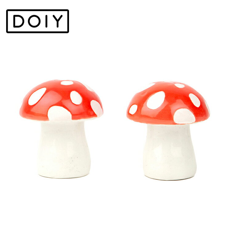 調味料入れ amanita Salt & Pepper アマニータ ソルト＆ペッパー陶器 Φ6×H6.5cm 塩コショウ入れ 容器 キッチン雑貨 おしゃれ プレゼント DOIY ドーイ スペイン