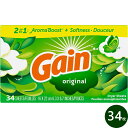 シート柔軟剤 ゲイン オリジナル 34枚 GAIN 乾燥機用 柔軟シート 日用品 アメリカ雑貨