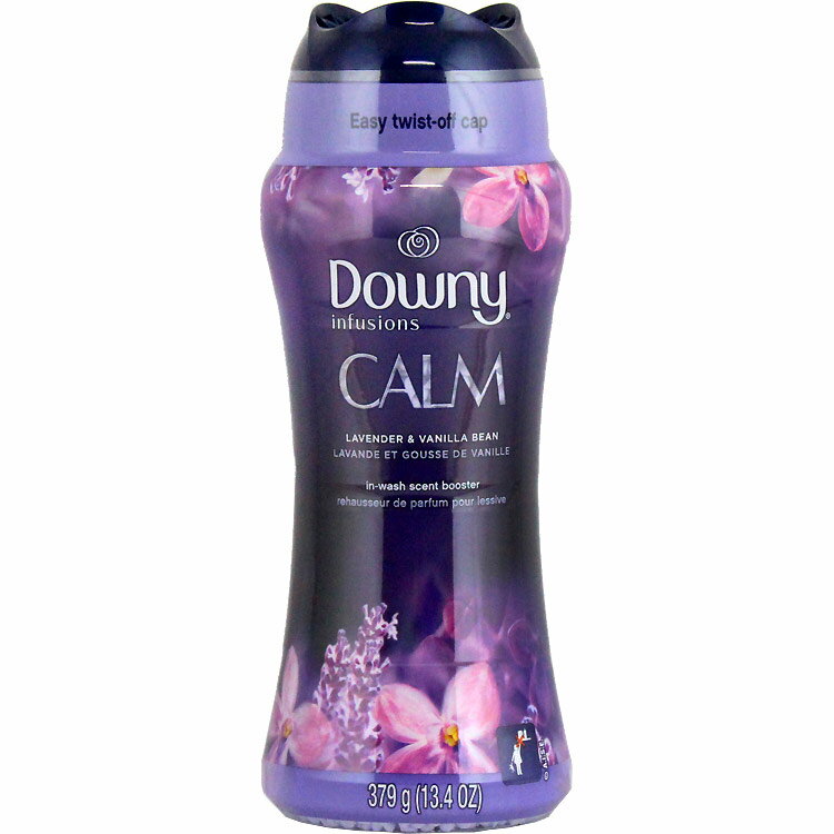 洗濯用品 加香剤 ダウニー インフュージョン セントブースター CALM ラベンダー＆バニラ 379g 13.4oz Downy 香り付け ビーズ アメリカ製 アメリカ雑貨