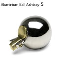 灰皿 Aluminium Ball Ash Tray S アルミニウムボール アッシュトレイ W6.5×D8.5×H5.5cm ニッケル アルミ製 卓上 喫煙グッズ おしゃれ コンパクト 蓋付き DETAIL