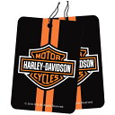芳香剤 ハーレーダビッドソン ペーパーエアフレッシュナー 2P(バニラ)#5567 Harley-Davidson カーアクセサリー 吊り下げタイプ アメリカン...