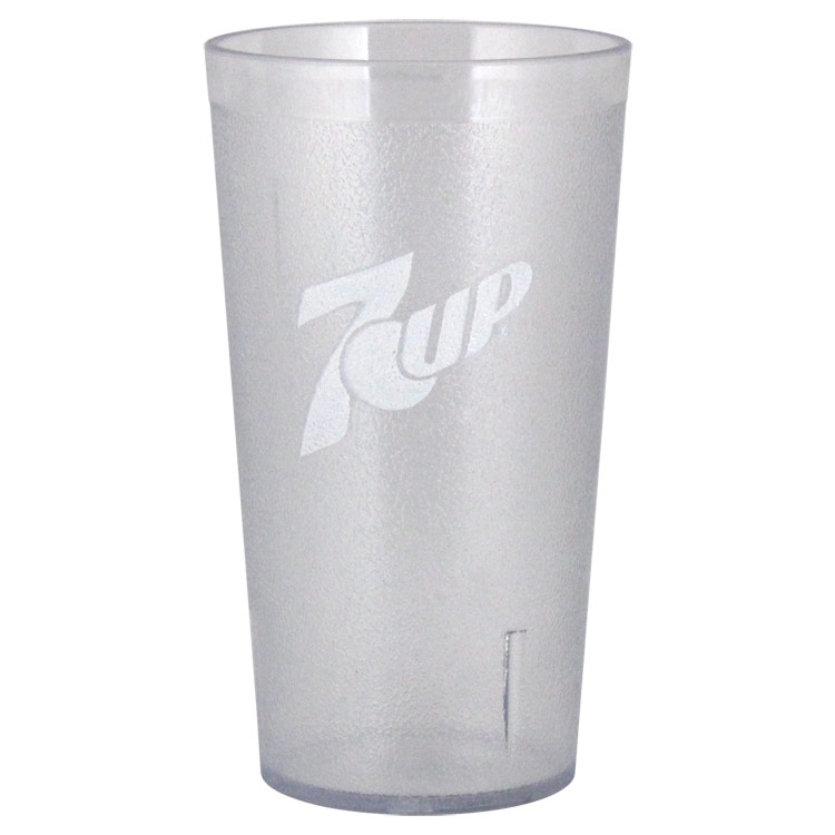 コップ プラスチックタンブラー 7up クリアー 16oz / 473ml 高さ14.7×直径8.3cm インパクト社 スタッキング プラカップ アメリカ製 アメリカン雑貨