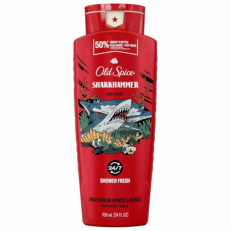 ボディソープ オールドスパイス シャークハンマー 709ml 24oz ボディウォッシュ メンズ用 Old Spice Sharkhammer P&G 爽やかな香り アメリカ製