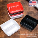灰皿 GESSNER PRODUCTS スクエアアシュトレー GES-LINE #351 高さ3.8cm × 横10.5cm × 奥行8.6cm シンプル かっこいい メラミン灰皿 アメリカ製