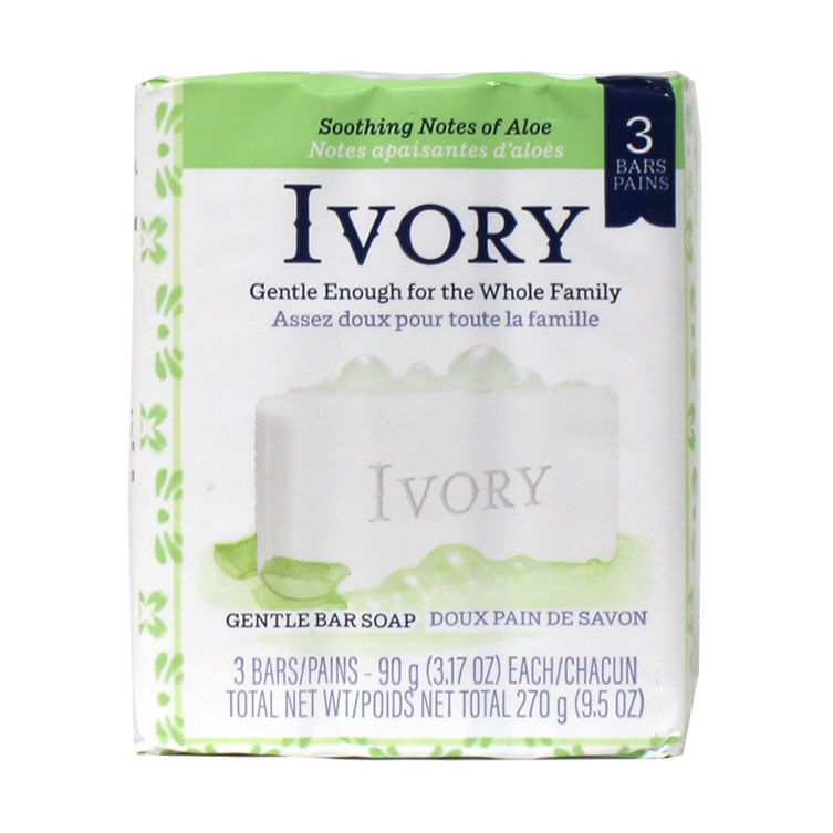 固形石鹸 ボディソープ アイボリー 石鹸3個パック アロエ 90g×3 IVORY アメリカ製 P＆G