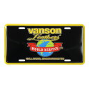 CMプレート VANSON バンソン ワールドサービス CMP-127 縦15.3×横30.3cm ナンバープレート型 インテリア 看板 アルミ製 アメリカン雑...