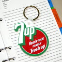 キーホルダー 7UP セブンアップ PVC 2D キーリング (B) アクセサリー バッグチャーム アメリカン雑貨