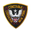 ワッペン CONSTABLE COXSACKLE NEW YORK 縦8.9×横8.2cm コットン製 アイロンパッチ アイロン 大人向け パッチ 海外 アレン...