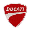 ワッペン DUCATI ▽ 縦8×横7.4cm コットン製 アイロンパッチ アイロン 大人向け パッチ 海外 アレンジ かっこいい アメリカン雑貨