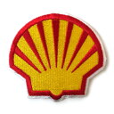ワッペン SHELL 縦7.3×横8cm コットン製 アイロンパッチ アイロン 大人向け パッチ 海外 アレンジ かっこいい アメリカン雑貨