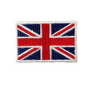 ワッペン イギリス 国旗 スクエア(小) 縦3×横4.6cm コットン製 アイロン 大人向け パッチ 海外 アレンジ かっこいい アメリカン雑貨
