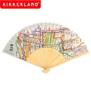 扇子 KIKKERLAND NYC キッカーランド トランジット マップ ファン うちわ 洋風 暑さ対策 おしゃれ 地図 ニューヨーク アメリカ雑貨